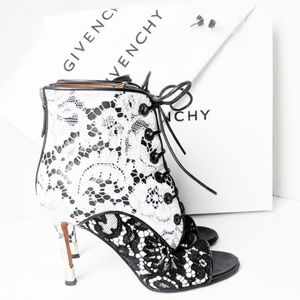 Givenchy Lace Peep Toe Booties